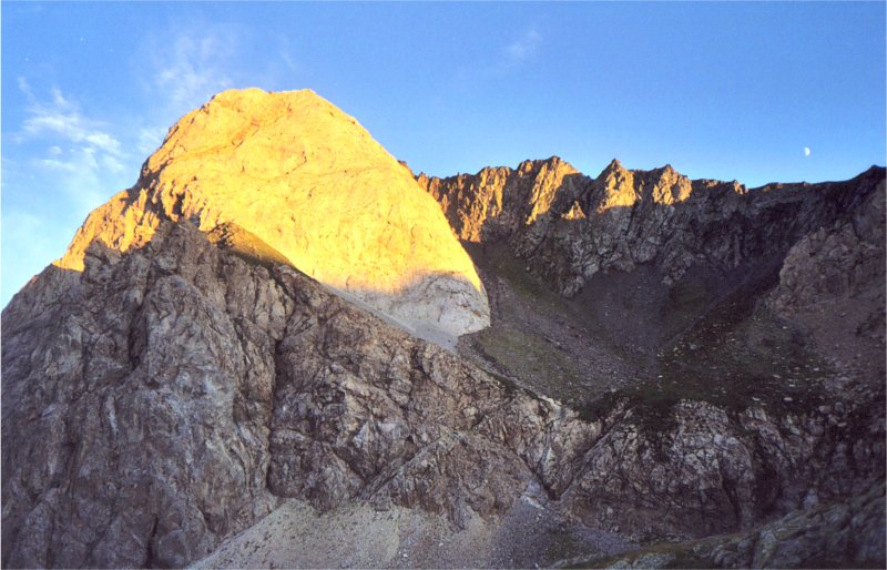 foto 28 - luggauer törl, blick richtung süden (torkarspitze + halbmond)
