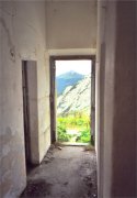 Bunkeranlage Tilliacher Joch - Blick aus Eingang unterer Betonbunker